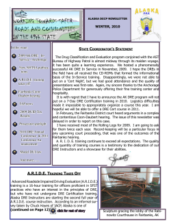 Alaska DECP Newsletter - Alaska Department of Transportation