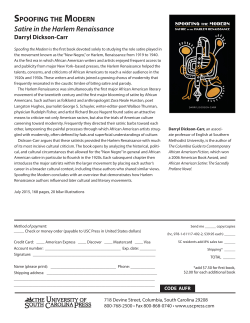 Satire in the Harlem Renaissance