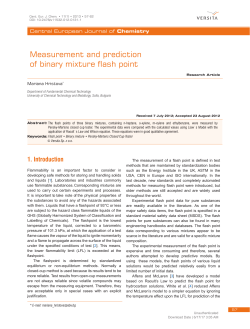 Measurement and prediction of binary mixture flash point