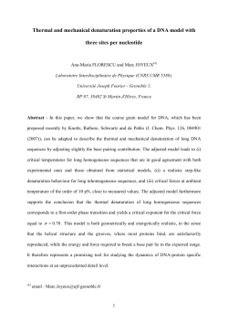 Thermal and mechanical denaturation properties of a DNA model