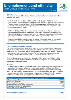 Unemployment and ethnicity
