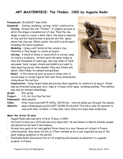 ART MASTERPIECE: The Thinker, 1902 by Auguste Rodin