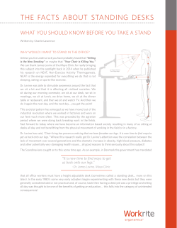 the facts about standing desks