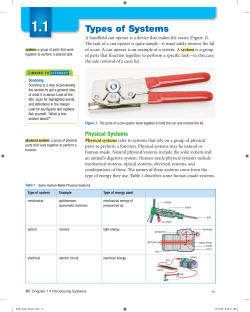 1.1 Types of Systems