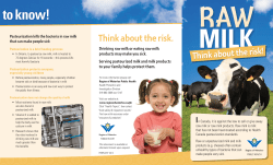 Raw Milk - Region of Waterloo Public Health