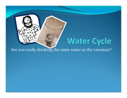 Are you really drinking the same water as the caveman?