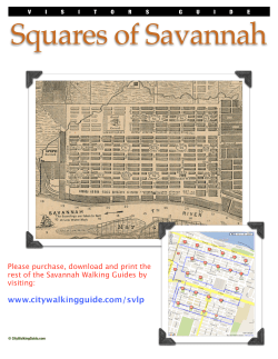 Squares Of Savannah - City Walking Guide