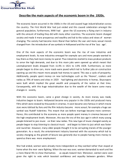 Describe the main aspects of the economic boom in the 1920s.
