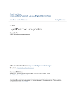Equal Protection Incorporation