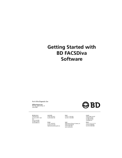 Getting Started with BD FACSDiva Software