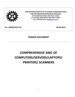 comprehensive amc of computers/servers/laptops/ printers