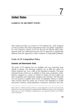 Global Competition Policy