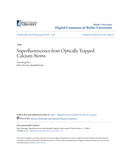 Superfluorescence from Optically Trapped Calcium Atoms