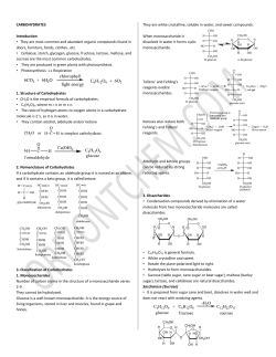 Carbohydrates - OrizontChem.com