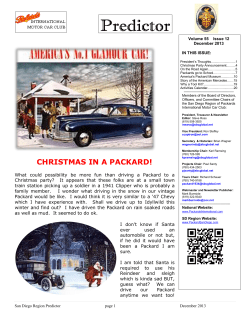 December - San Diego Packard Club