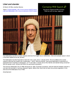 Libel and slander | Feature | Law Society Gazette