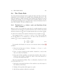 3.4 The Chain Rule