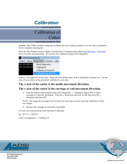 Calibration - Allen Datagraph