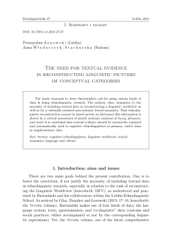 The need for textual evidence in reconstructing linguistic pictures of