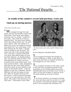 November 9, 1803 The National Gazette