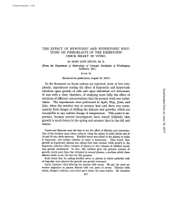 From the Departmen~ of Embryology of Carnegie Institution of