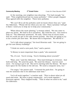 REALISTIC FICTION: Community Meeting