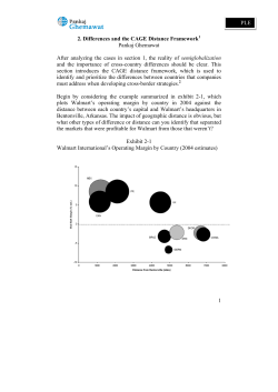 P. Ghemawat, "Differences and the CAGE Distance Framework,"