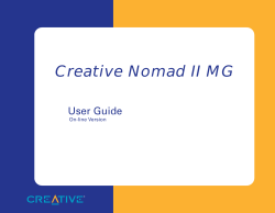 Creative Nomad II MG