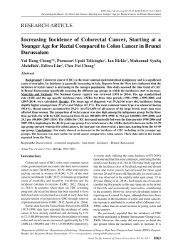 - Asian Pacific Journal of Cancer Prevention
