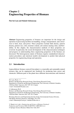 Engineering Properties of Biomass