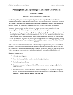 AP United States Government and Politics