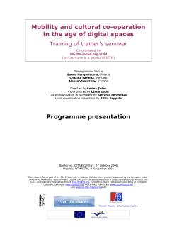 Mobility and cultural co-operation in the age of digital