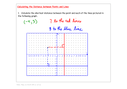 distance between a point and a line