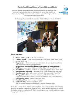 Sand Dig and Game to Teach Kids About Plastic