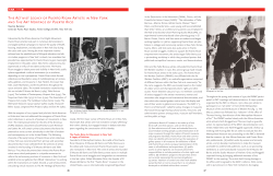 THE ACTIVIsT LEGACY OF PuERTO RICAn ARTIsTs In NEW YORk
