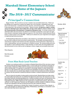 MSS Newsletter October 2016 - Norristown Area School District