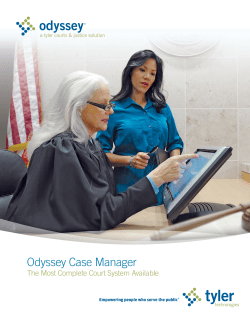 Odyssey Case Manager