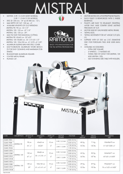 MOTOR: 3 HP / 2.2 kW