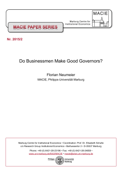 Do Businessmen Make Good Governors? - Philipps