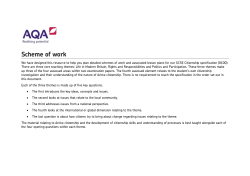 GCSE Citizenship Scheme of work