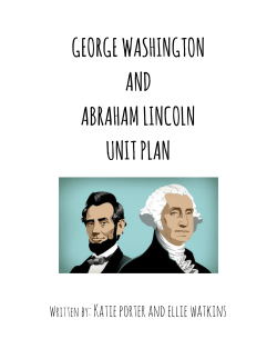 george washington and abraham lincoln unit plan
