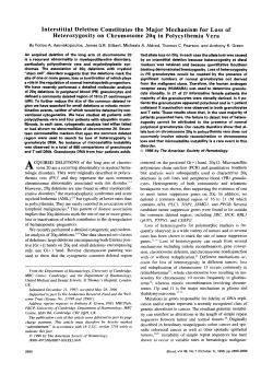 Interstitial Deletion Constitutes the Major Mechanism
