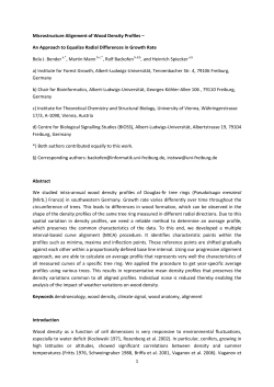 Microstructure Alignment of Wood Density Profiles