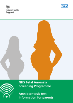Amniocentesis - Colchester Hospital
