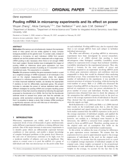Pooling mRNA in microarray experiments and its effect on power