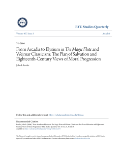 From Arcadia to Elysium in The Magic Flute