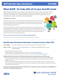 Meet ALEX&reg; for help with all of your benefit needs