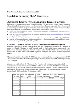 Solution - EnergyPLAN
