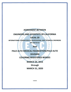 ESC Local 20 PAMF RN Contract 2016-2020