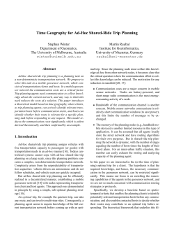 Time Geography for Ad-Hoc Shared